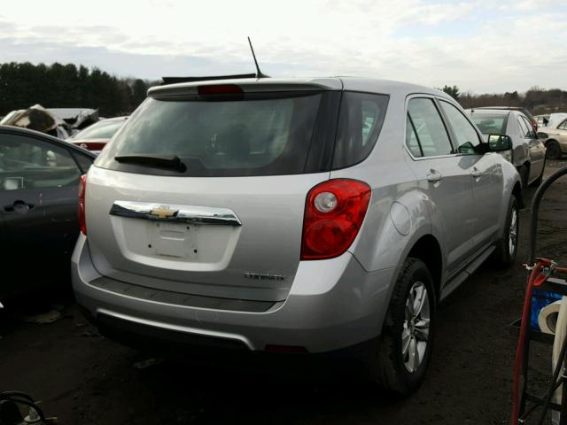 2GNALBEK9D1257810 - 2013 CHEVROLET EQUINOX LS SILVER photo 4