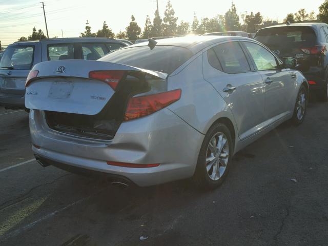 5XXGN4A7XDG241359 - 2013 KIA OPTIMA EX SILVER photo 4