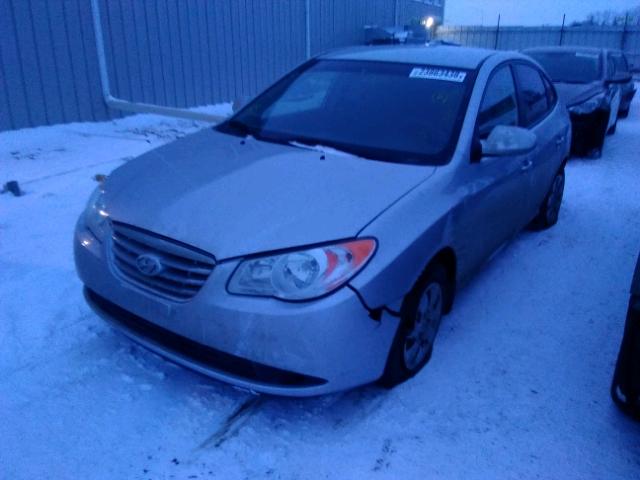 KMHDU4BD3AU094023 - 2010 HYUNDAI ELANTRA BL SILVER photo 2