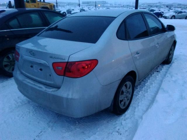 KMHDU4BD3AU094023 - 2010 HYUNDAI ELANTRA BL SILVER photo 4