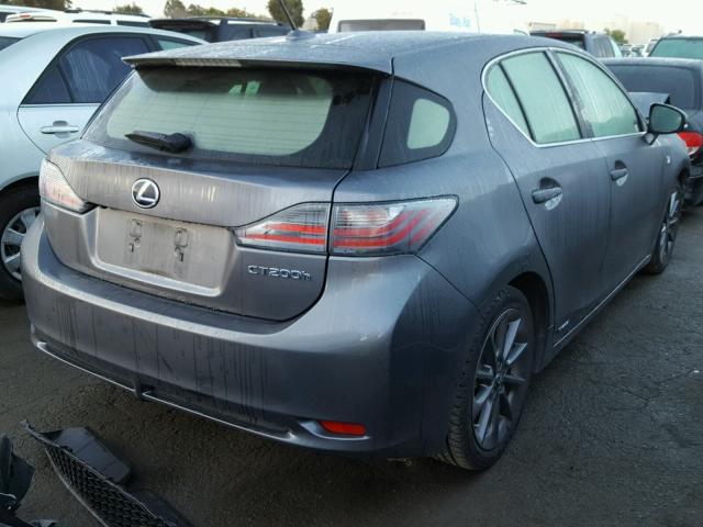 JTHKD5BH0D2127563 - 2013 LEXUS CT 200 BLUE photo 4