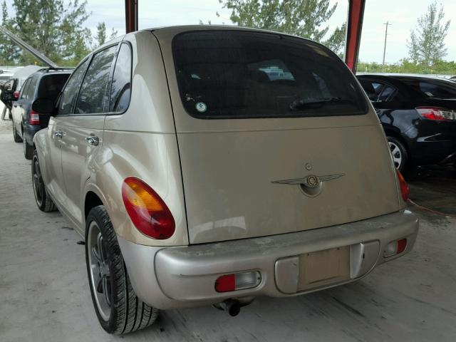 3C4FY48B05T602116 - 2005 CHRYSLER PT CRUISER GOLD photo 3