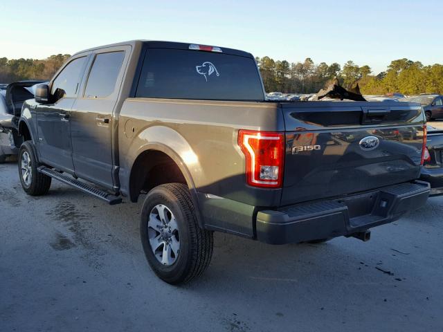 1FTEW1CG2GFA42597 - 2016 FORD F150 SUPER GRAY photo 3