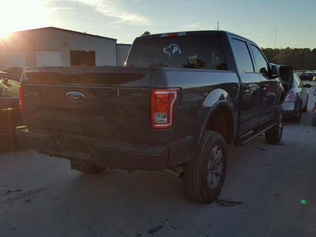 1FTEW1CG2GFA42597 - 2016 FORD F150 SUPER GRAY photo 4