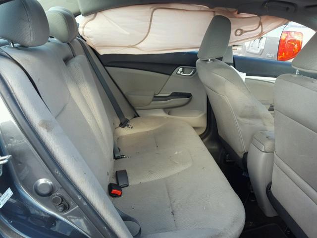 19XFB2F85DE262834 - 2013 HONDA CIVIC EX ნაცრისფერი ფოტო 6