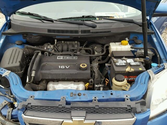 KL1TD56698B106609 - 2008 CHEVROLET AVEO BASE BLUE photo 7