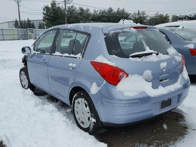 3N1BC1CP2AL375412 - 2010 NISSAN VERSA S BLUE photo 3