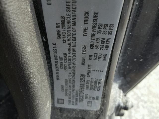 1GCJTDFE6B8122680 - 2011 CHEVROLET COLORADO L BLACK photo 10