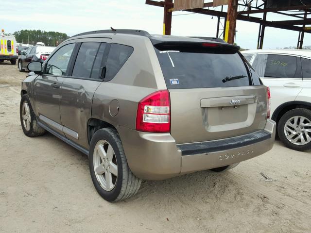 1J8FT57W77D145914 - 2007 JEEP COMPASS LI TAN photo 3