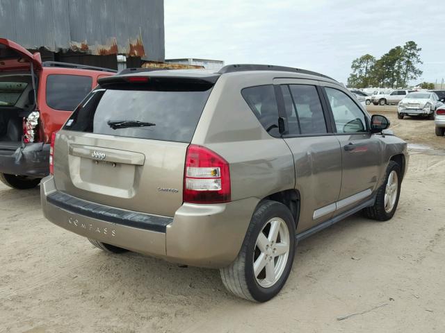 1J8FT57W77D145914 - 2007 JEEP COMPASS LI TAN photo 4