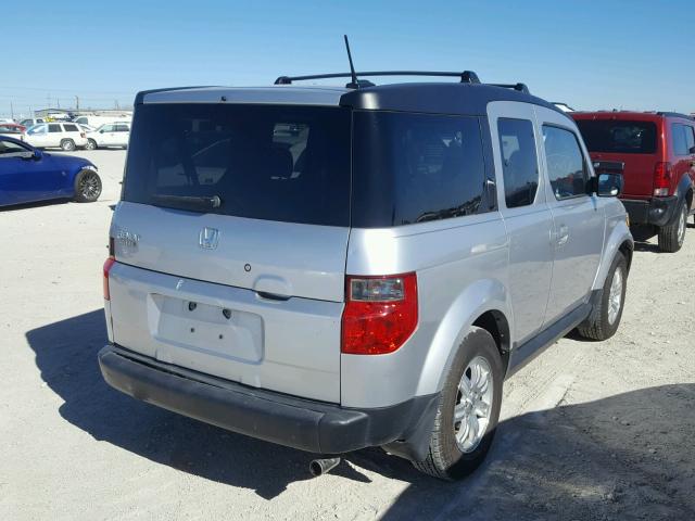 5J6YH187X6L001631 - 2006 HONDA ELEMENT EX GRAY photo 4