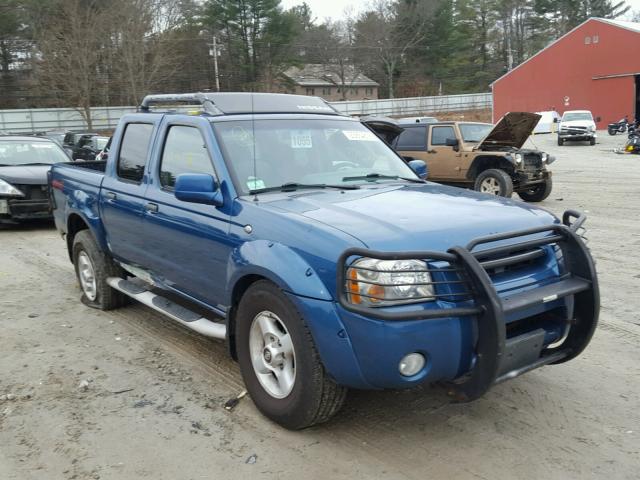 1N6ED27Y21C365732 - 2001 NISSAN FRONTIER C BLUE photo 1