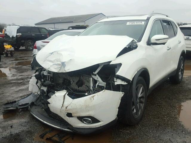 5N1AT2MV8GC766933 - 2016 NISSAN ROGUE S WHITE photo 2