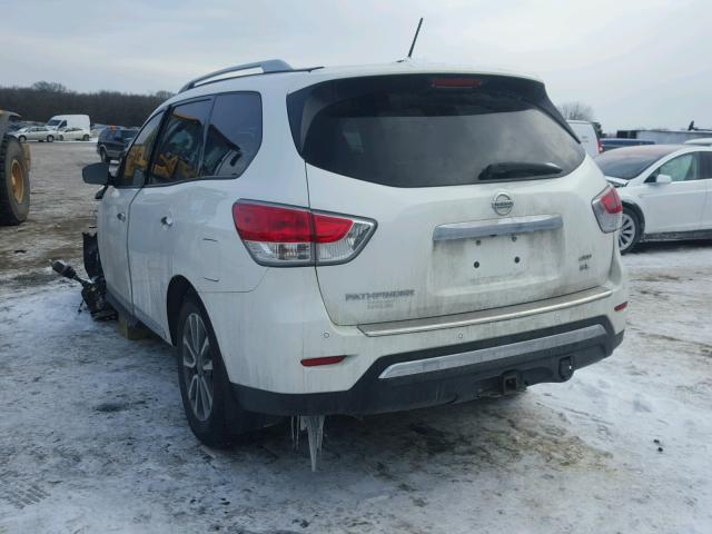 5N1AR2MM3EC613461 - 2014 NISSAN PATHFINDER WHITE photo 3