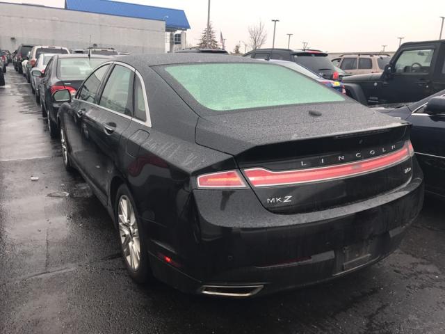 3LN6L2LU3ER807742 - 2014 LINCOLN MKZ HYBRID BLACK photo 3