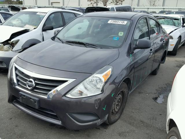 3N1CN7AP1FL808066 - 2015 NISSAN VERSA S BLACK photo 2