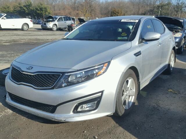 5XXGM4A70FG503427 - 2015 KIA OPTIMA LX SILVER photo 2