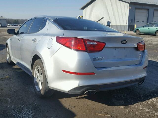 5XXGM4A70FG503427 - 2015 KIA OPTIMA LX SILVER photo 3