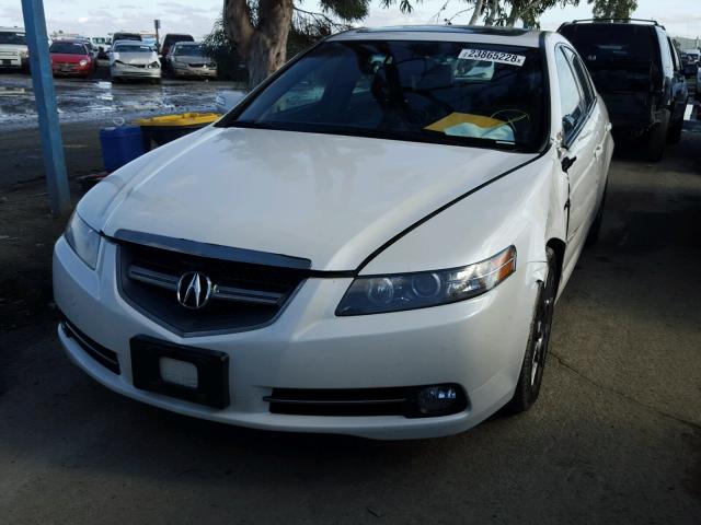 19UUA76537A007685 - 2007 ACURA TL TYPE S WHITE photo 2