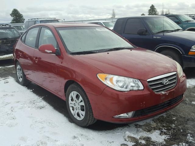 KMHDU46D19U807264 - 2009 HYUNDAI ELANTRA GL RED photo 1