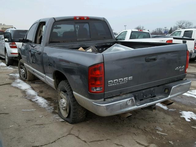 3D7KU28D93G752284 - 2003 DODGE RAM 2500 S GRAY photo 3