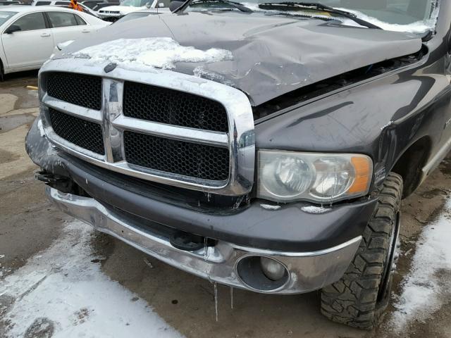 3D7KU28D93G752284 - 2003 DODGE RAM 2500 S GRAY photo 9