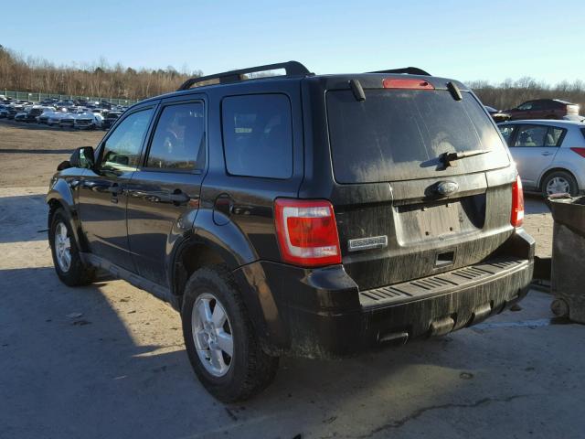 1FMCU9D70AKA33644 - 2010 FORD ESCAPE XLT BLACK photo 3