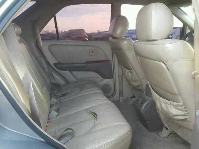 JT6HF10U8Y0165095 - 2000 LEXUS RX 300 SILVER photo 6