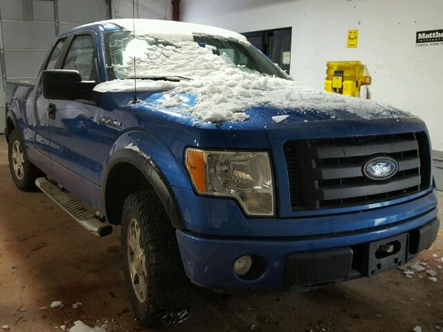 1FTRX14W99FB10272 - 2009 FORD F150 SUPER BLUE photo 1