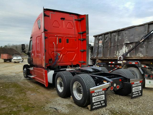 3AKJGLD55ESFU8167 - 2014 FREIGHTLINER CASCADIA 1 RED photo 3