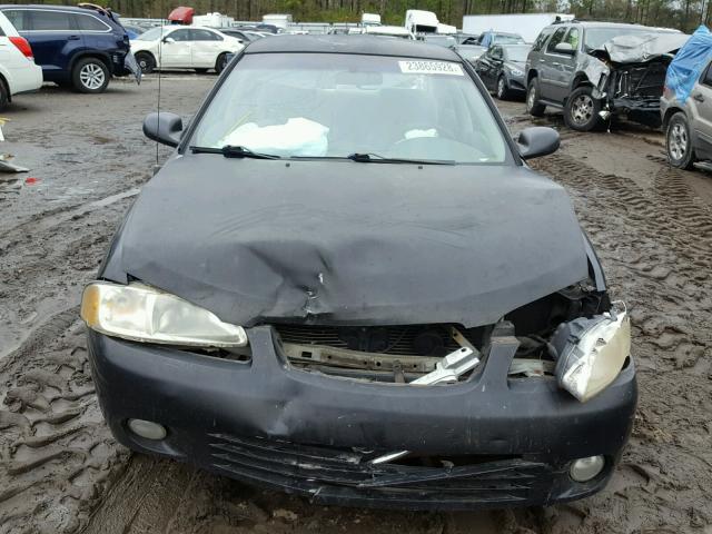 3N1CB51D02L664765 - 2002 NISSAN SENTRA XE BLACK photo 9