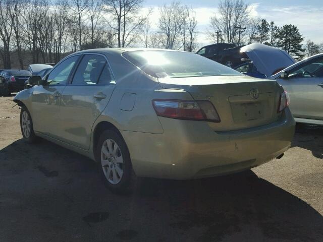 4T1BB46K98U062225 - 2008 TOYOTA CAMRY HYBR GREEN photo 3