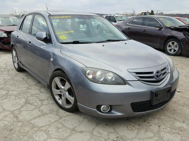 JM1BK343941170091 - 2004 MAZDA 3 HATCHBAC GRAY photo 1