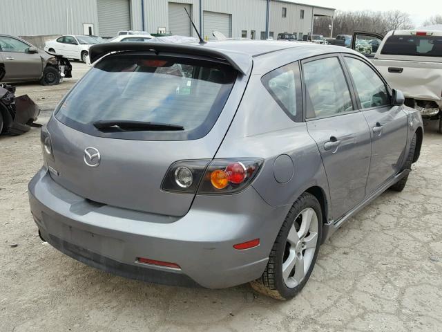 JM1BK343941170091 - 2004 MAZDA 3 HATCHBAC GRAY photo 4