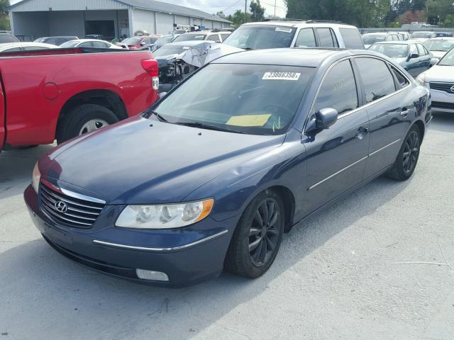 KMHFC46F06A084050 - 2006 HYUNDAI AZERA SE BLUE photo 2