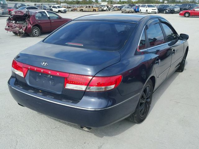 KMHFC46F06A084050 - 2006 HYUNDAI AZERA SE BLUE photo 4