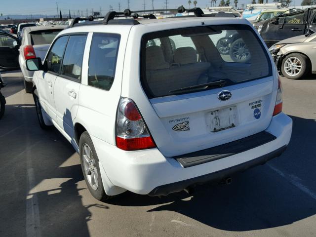 JF1SG65638G702584 - 2008 SUBARU FORESTER 2 WHITE photo 3