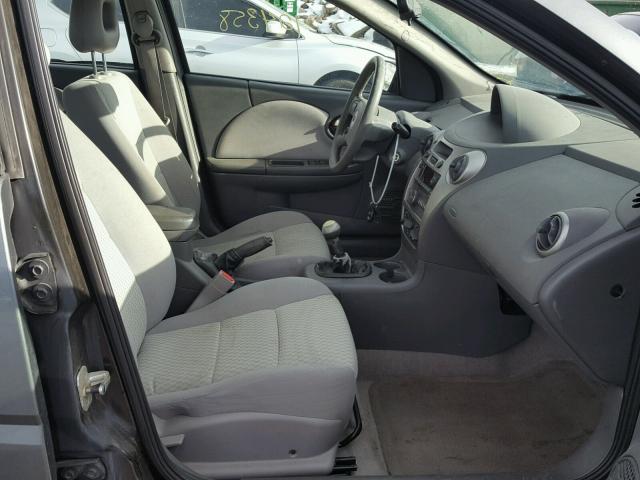 1G8AZ55F06Z208155 - 2006 SATURN ION LEVEL GRAY photo 5