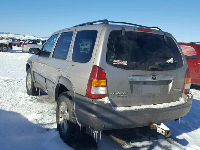 4F2CU08142KM07129 - 2002 MAZDA TRIBUTE LX GOLD photo 3