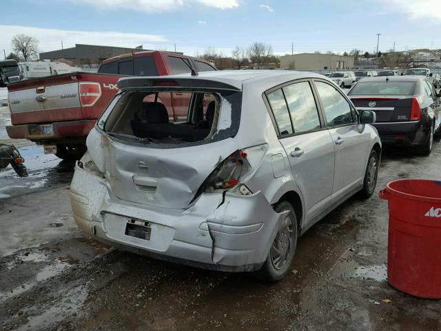 3N1BC1CP2BL420902 - 2011 NISSAN VERSA S SILVER photo 4