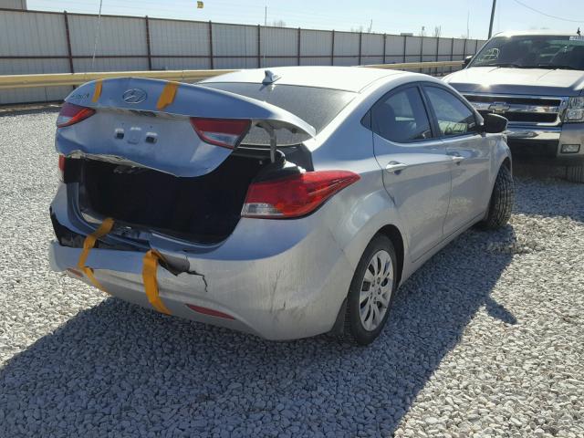 5NPDH4AE1DH161106 - 2013 HYUNDAI ELANTRA GL GRAY photo 4