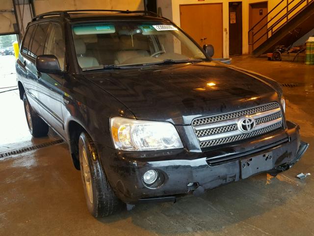 JTEEW21A660020152 - 2006 TOYOTA HIGHLANDER BLACK photo 1