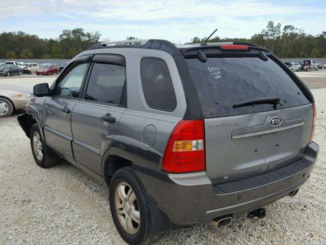 KNDJF723677343786 - 2007 KIA SPORTAGE E GRAY photo 3