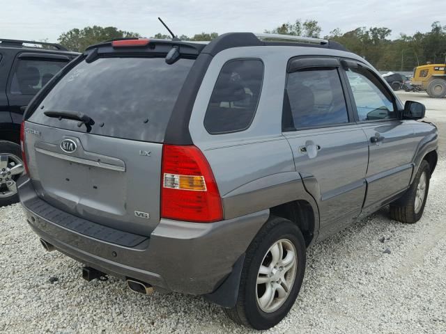 KNDJF723677343786 - 2007 KIA SPORTAGE E GRAY photo 4