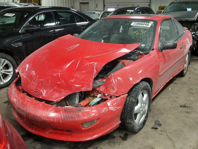 1G1JF12T5V7311429 - 1997 CHEVROLET CAVALIER Z RED photo 2