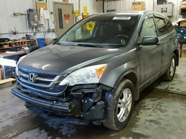 5J6RE4H59BL012966 - 2011 HONDA CR-V EX GRAY photo 2