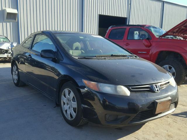 2HGFG12628H566232 - 2008 HONDA CIVIC LX BLACK photo 1