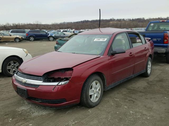 1G1ZT54875F212113 - 2005 CHEVROLET MALIBU LS MAROON photo 2