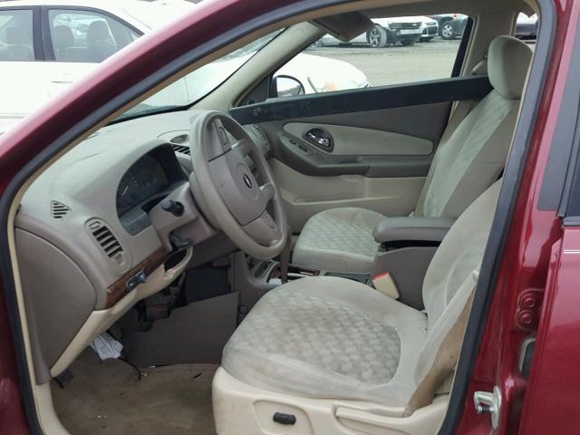 1G1ZT54875F212113 - 2005 CHEVROLET MALIBU LS MAROON photo 5