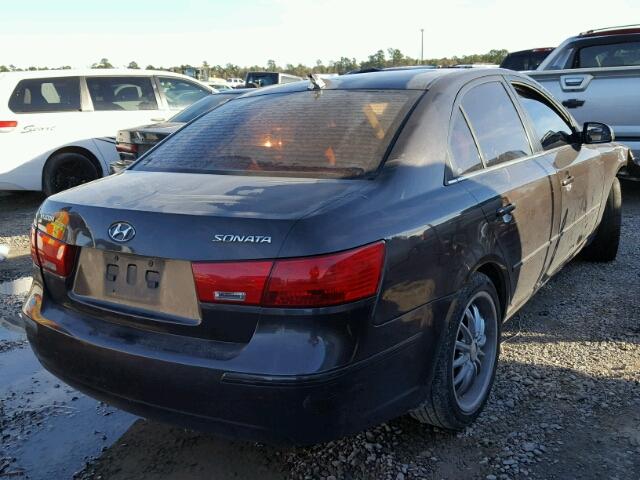 5NPET46C69H446868 - 2009 HYUNDAI SONATA GLS BLACK photo 4